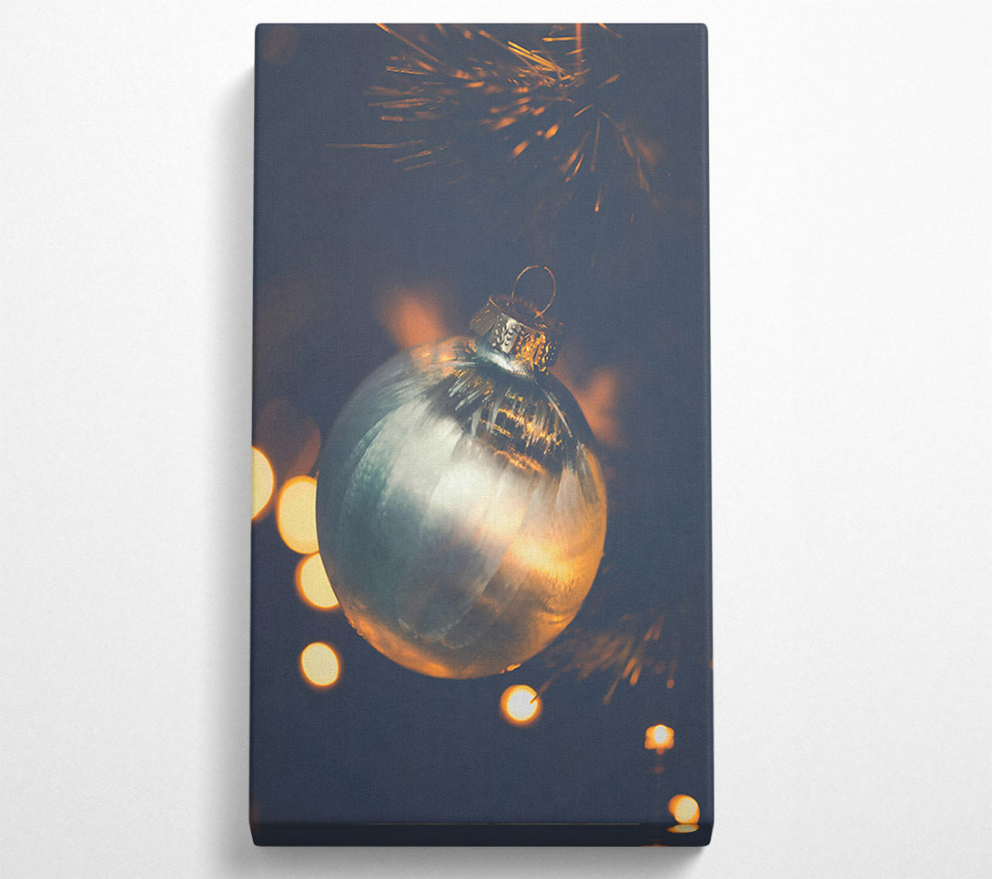  A Canvas Print of Silver Ornament Glow Canvas Art