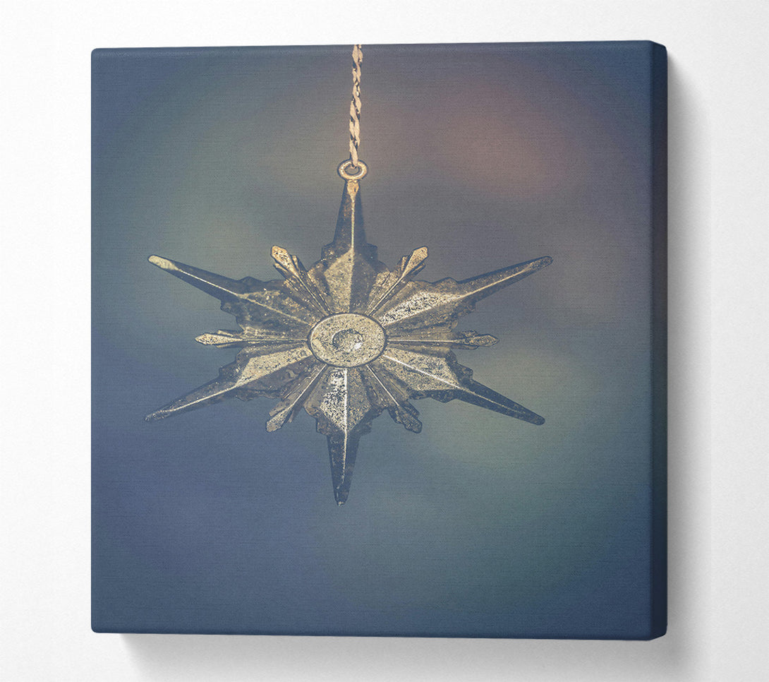  A Canvas Print of Silver Star Of Hope Canvas Wall Art