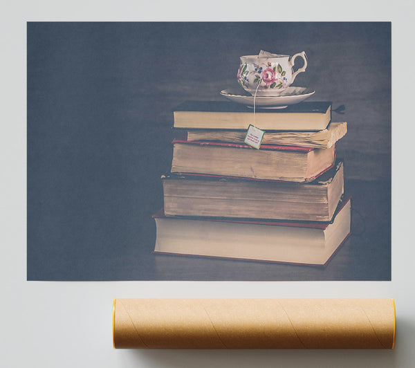 Cream Tea And Books Poster