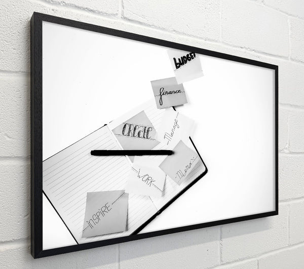 Black And White Notebook Notes