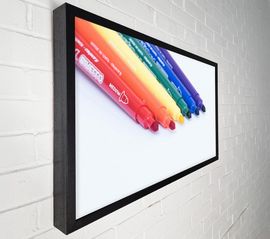  A Canvas Print of Red Rainbow Hues Canvas Print