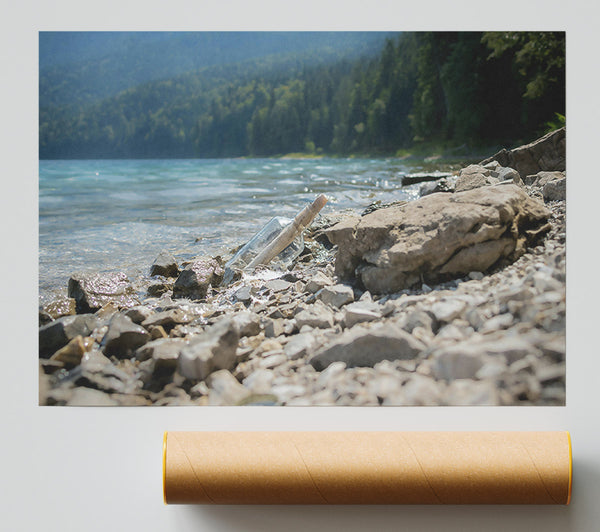 Blue Water Message Giclee Print