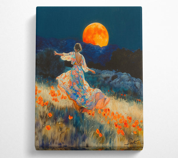  A Canvas Print of Running Through Paradise Canvas Print
