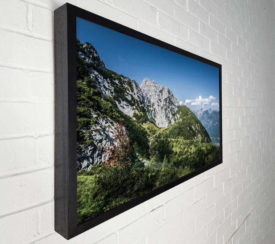  A Canvas Print of Green Mountain Valley Canvas Wall Art