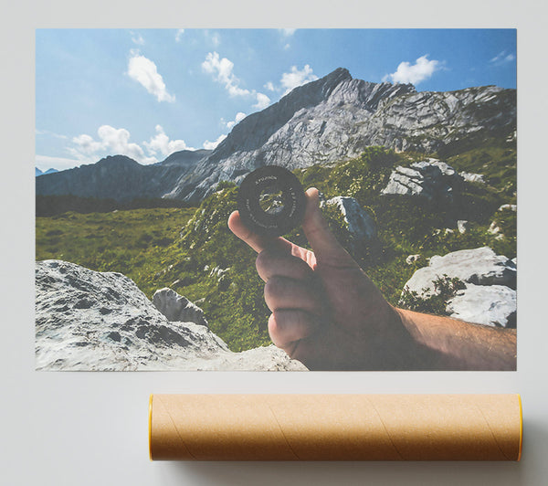 Black Lens Mountain View Giclee Print