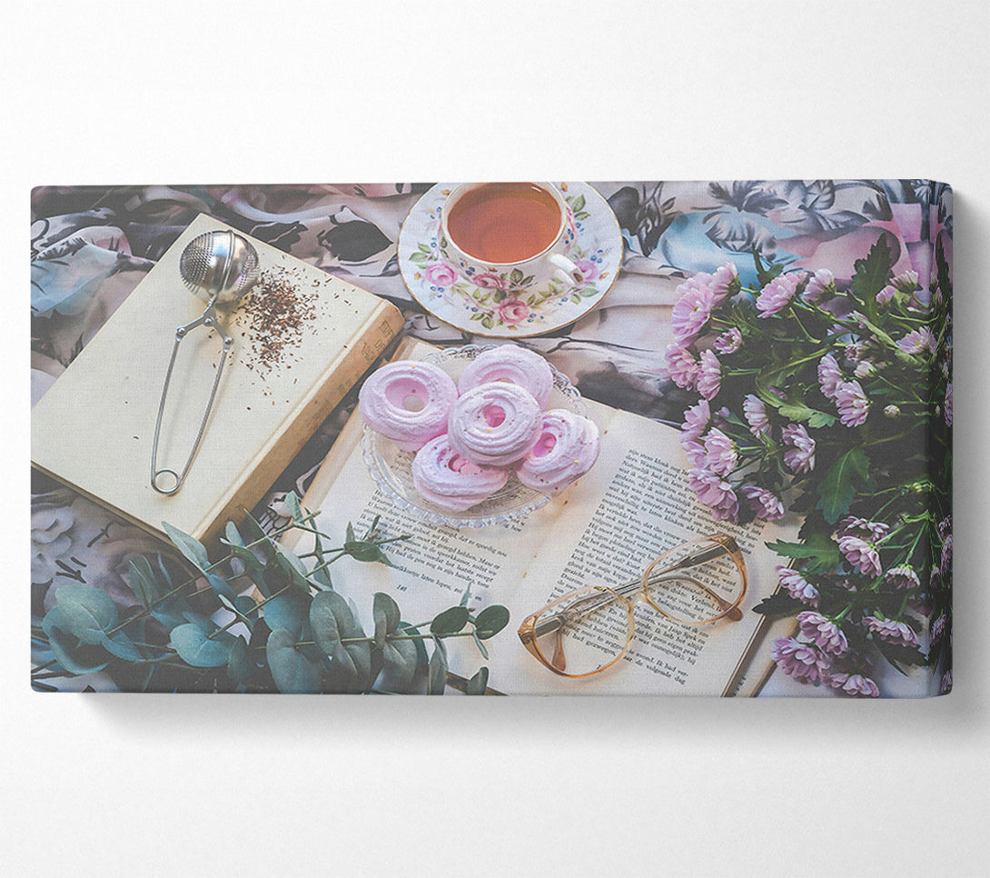  A Canvas Print of Pink Afternoon Tea Canvas Art