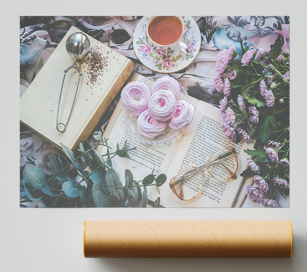 Pink Afternoon Tea Giclee Print