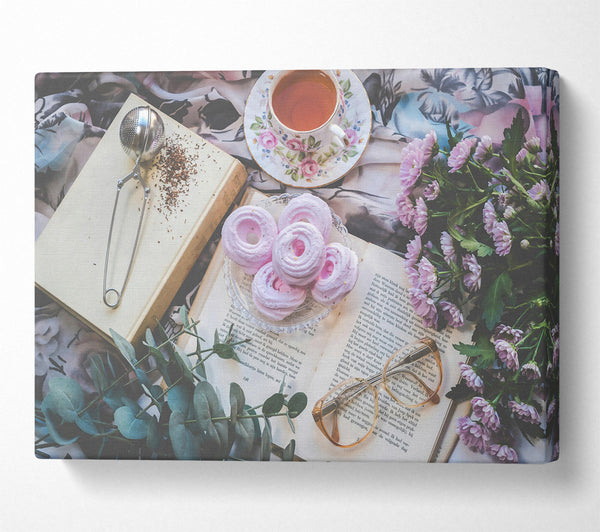  A Canvas Print of Pink Afternoon Tea Canvas Art