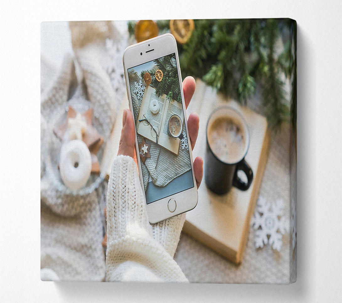  A Canvas Print of White Winter Capture Canvas Wall Art