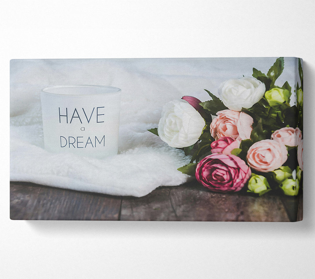  A Canvas Print of White Dream Bouquet Canvas Print
