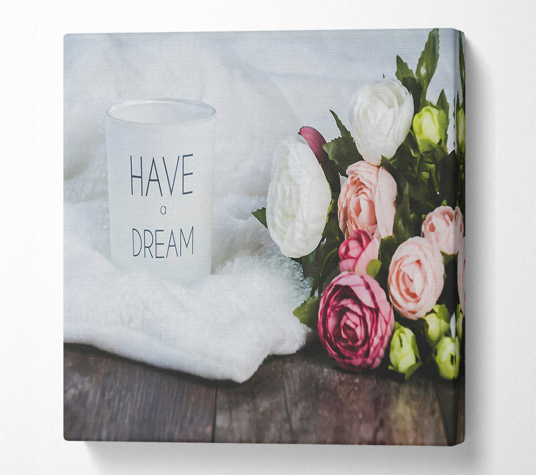  A Canvas Print of White Dream Bouquet Canvas Print