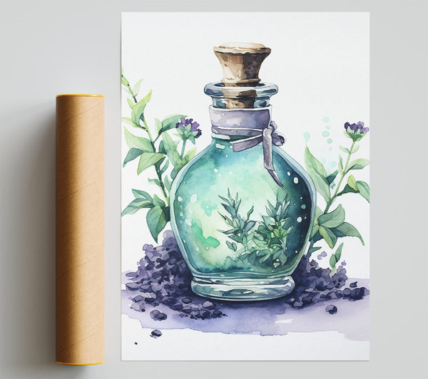 Sage Potion Watercolour Print