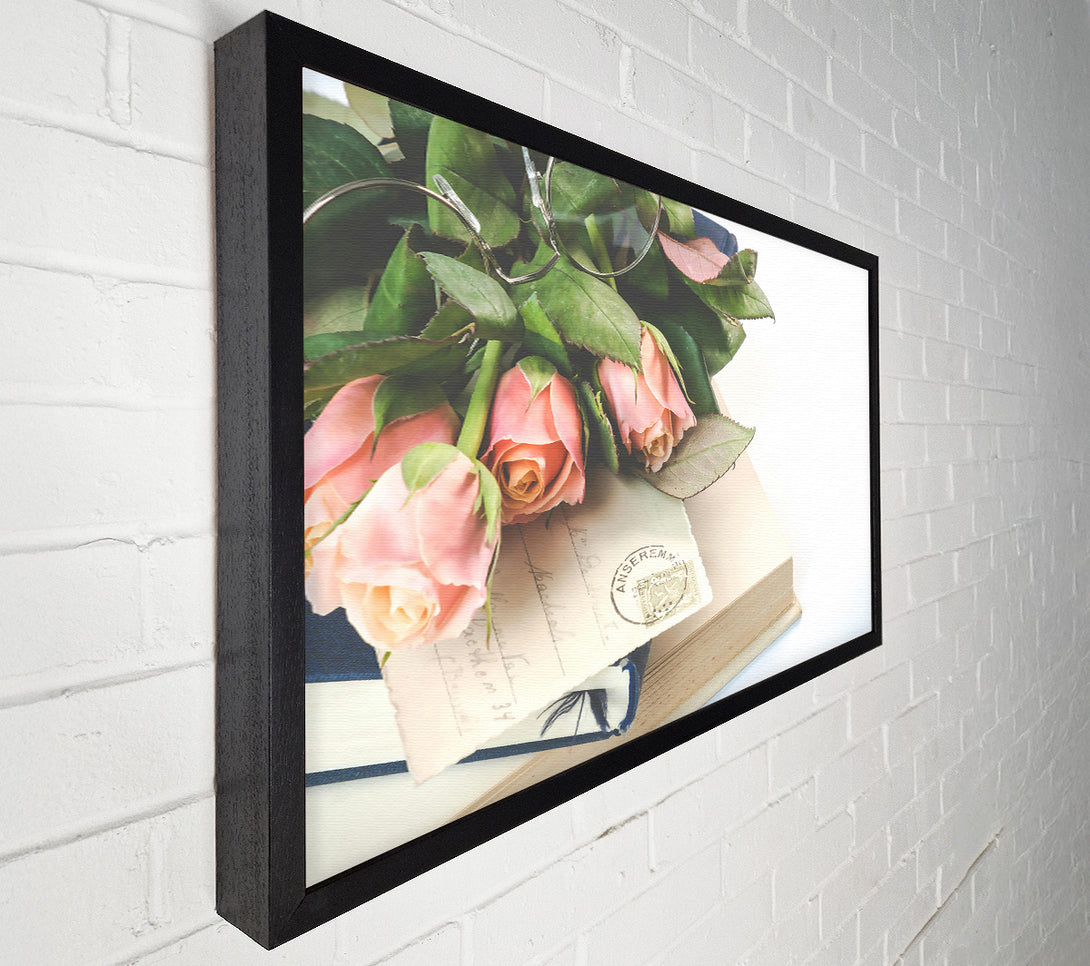  A Canvas Print of Pale Pink Nostalgia Canvas Art