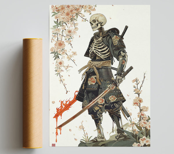 Samurai Skeleton Giclee Print