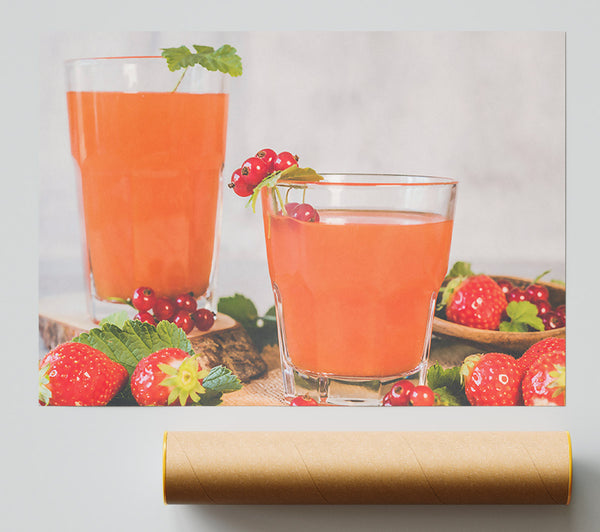 Orange Summer Drink Giclee Print