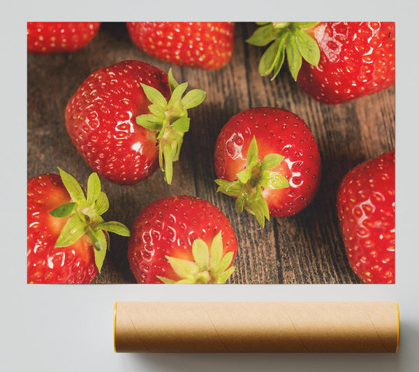 Crimson Strawberry Delight Print