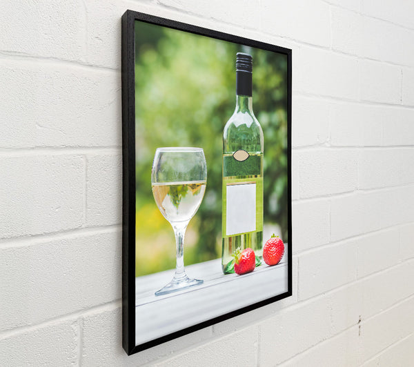 Green Wine And Strawberries