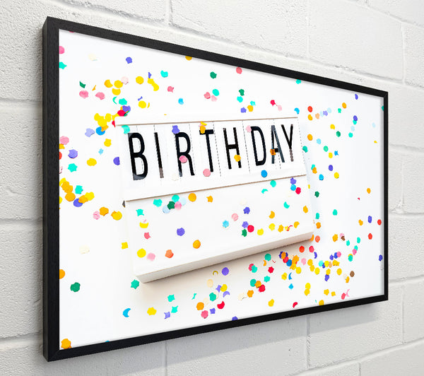 Yellow Confetti Birthday