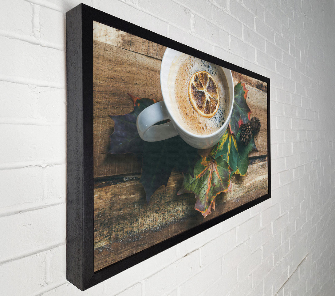  A Canvas Print of Brown Autumn Coffee Canvas Print