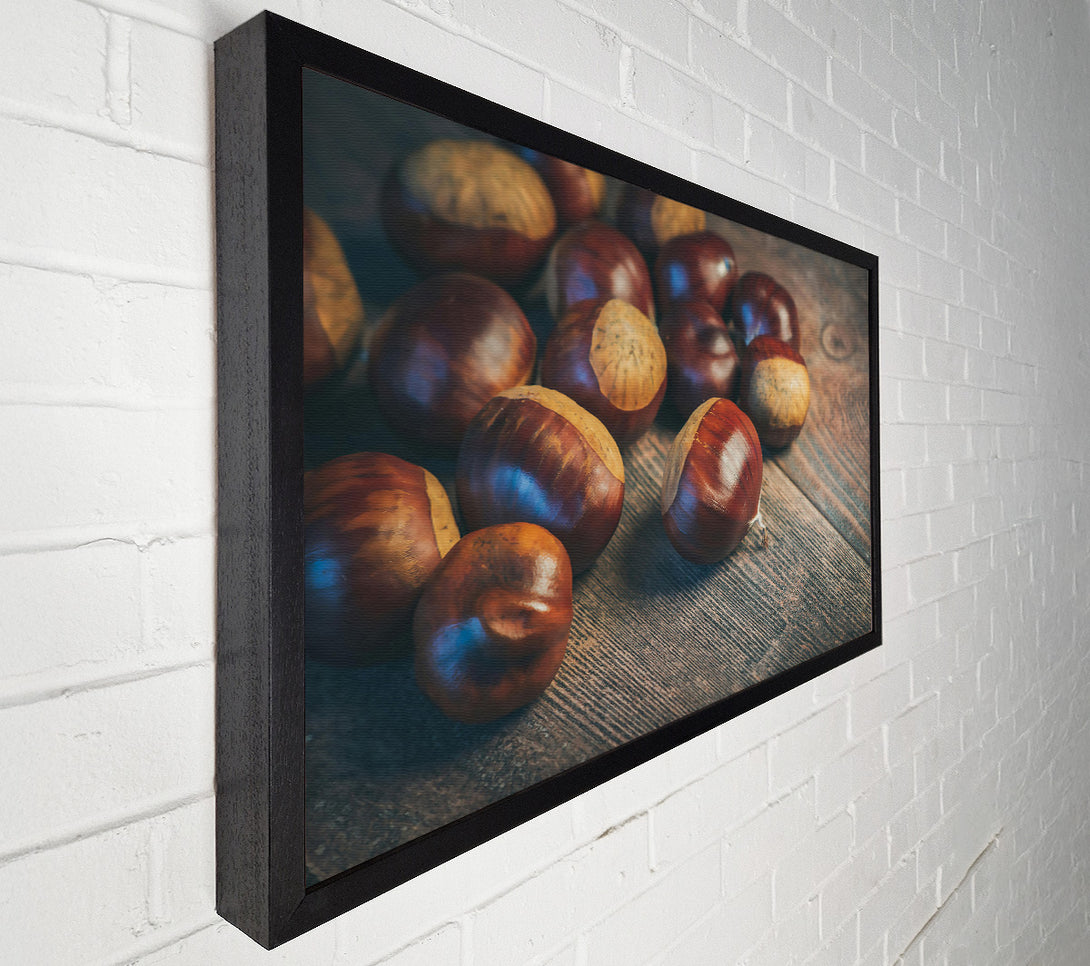  A Canvas Print of Brown Chestnut Harvest Canvas Print