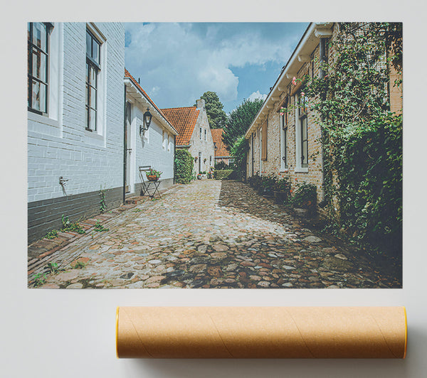 Whitewashed Stone Path Print