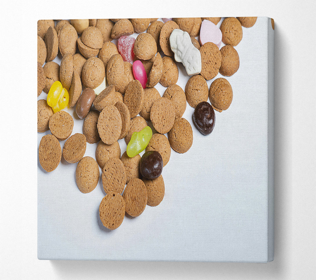  A Canvas Print of Brown Gingerbread Dreams Canvas Print