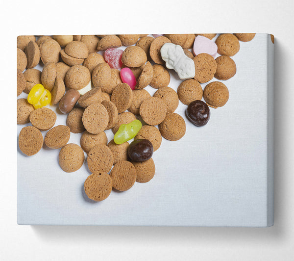  A Canvas Print of Brown Gingerbread Dreams Canvas Print