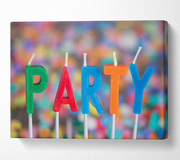 A Canvas Print of Blue Party Time Canvas Art