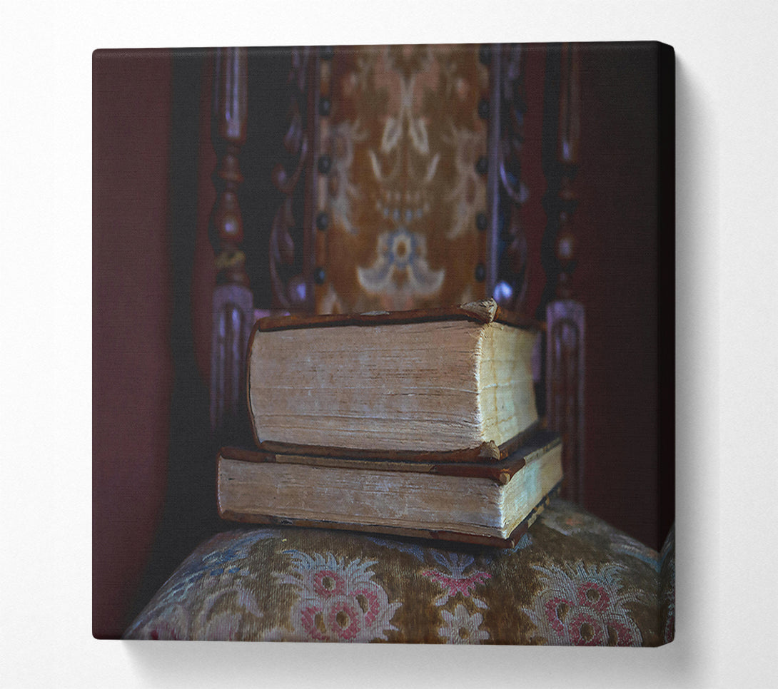  A Canvas Print of The Dusty Brown Tome Canvas Print