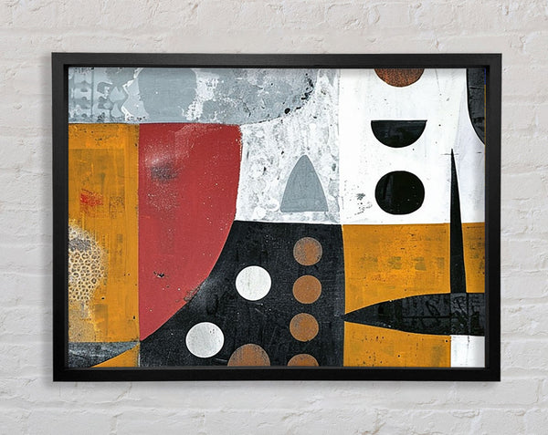 Shapes And Tears Framed Print