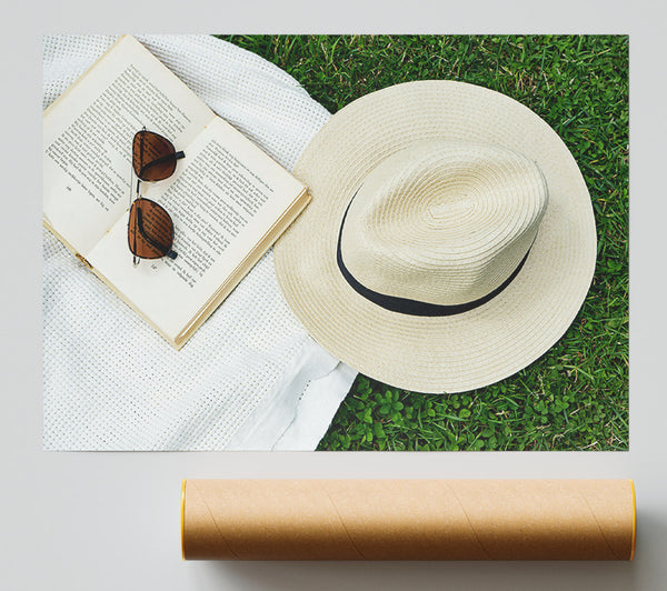 Tan Summertime Escape Print