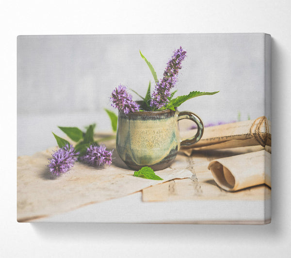  A Canvas Print of Pale Green Lavender Song Canvas Print