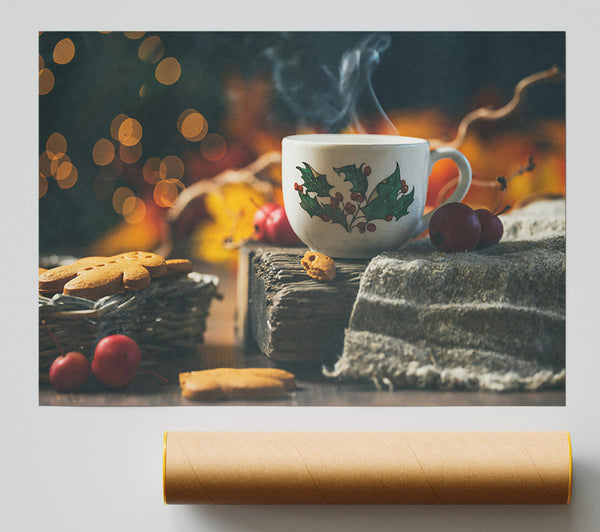 Red Berries And Steam Print
