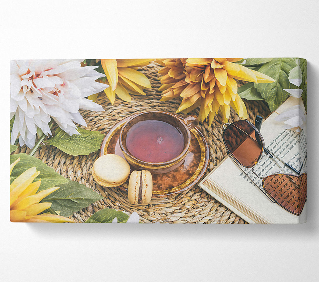  A Canvas Print of Brown Tea And Sunshades Canvas Art