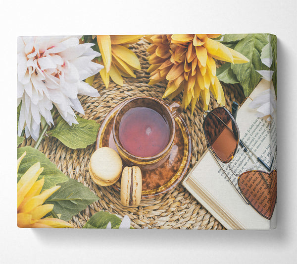  A Canvas Print of Brown Tea And Sunshades Canvas Art