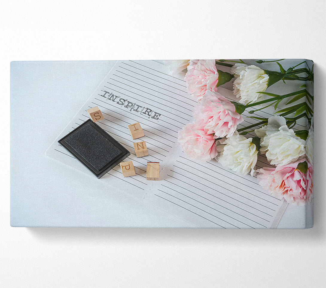  A Canvas Print of Pink Ink Inspiration Canvas Print