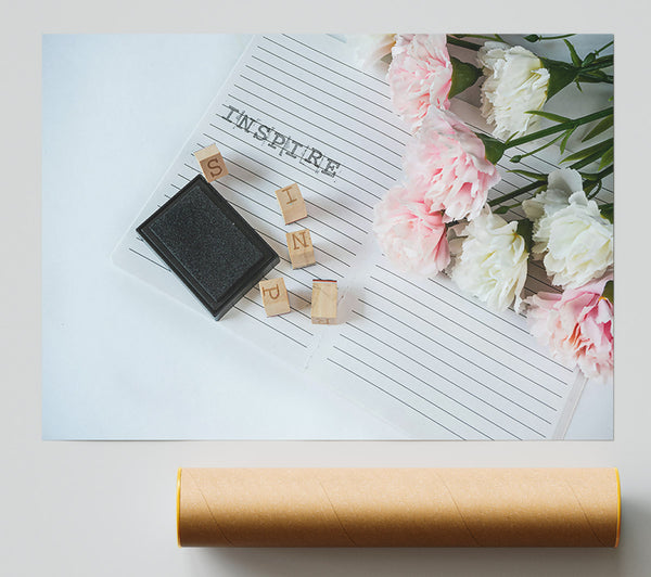 Pink Ink Inspiration Print