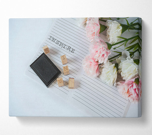  A Canvas Print of Pink Ink Inspiration Canvas Print