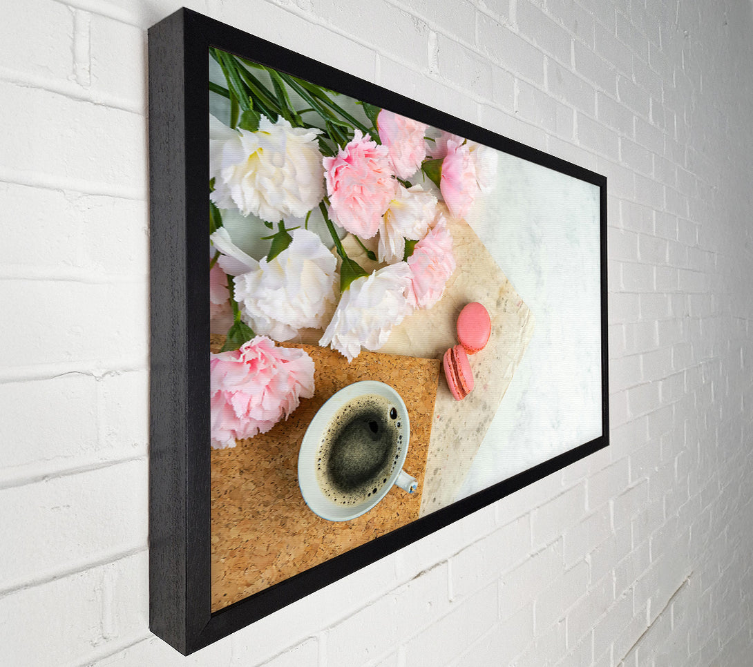  A Canvas Print of Pink Morning Coffee Canvas Art