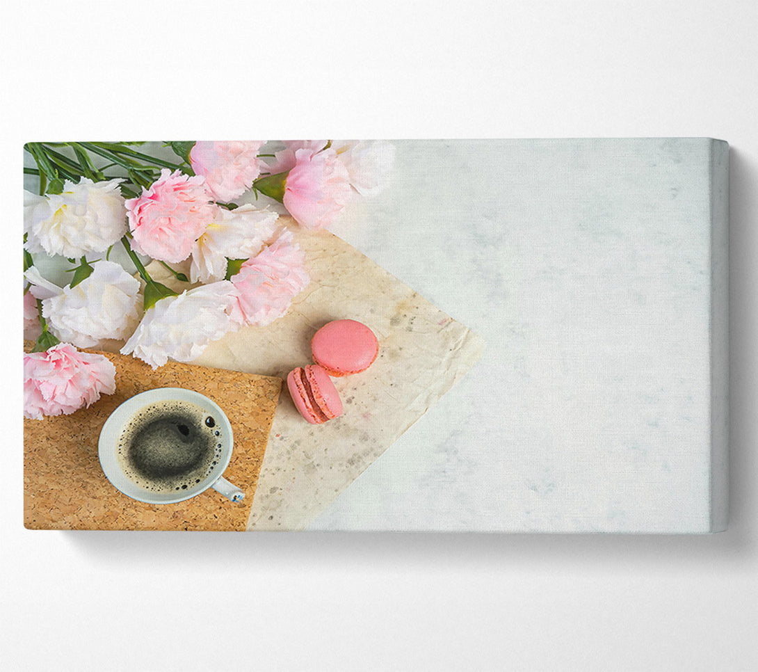  A Canvas Print of Pink Morning Coffee Canvas Art