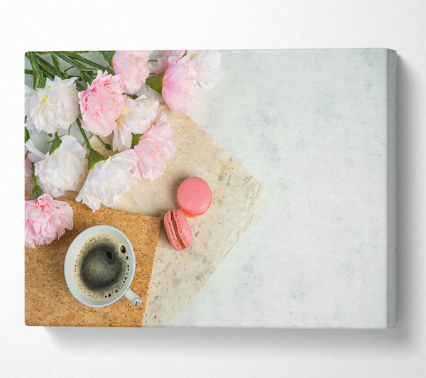  A Canvas Print of Pink Morning Coffee Canvas Art