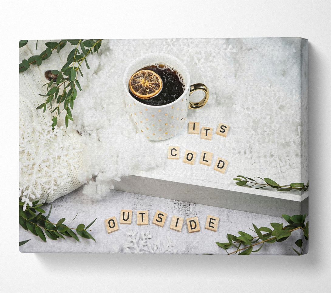  A Canvas Print of White Winter Warmth Canvas Art