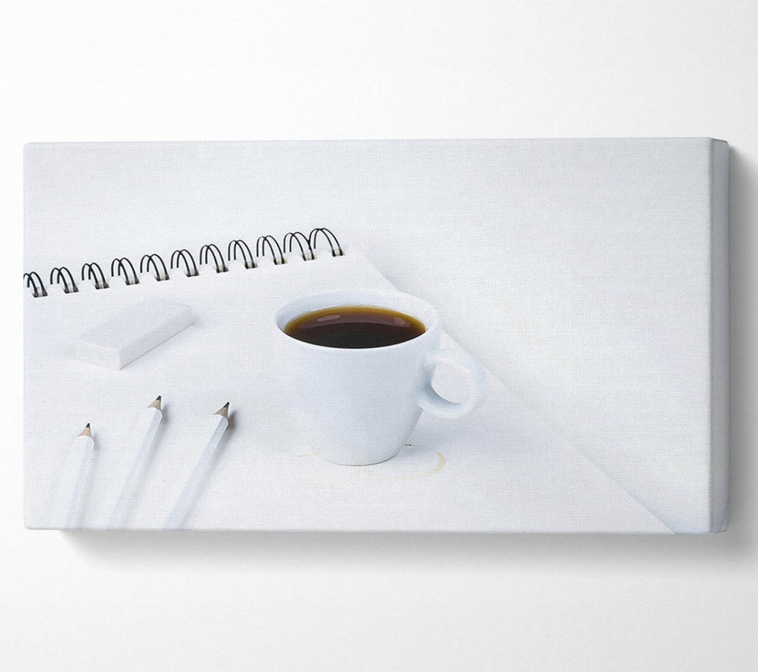  A Canvas Print of Brown Coffee Stain Canvas Print