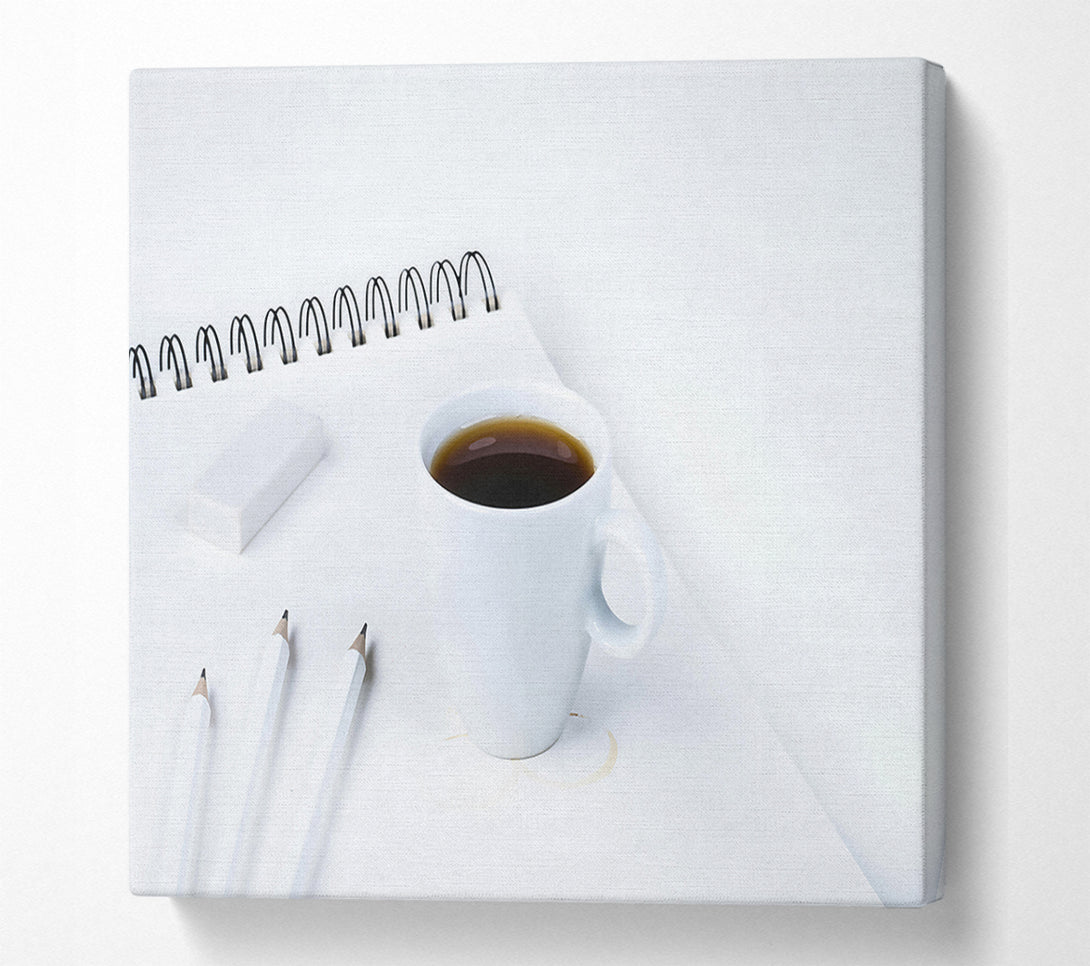  A Canvas Print of Brown Coffee Stain Canvas Print