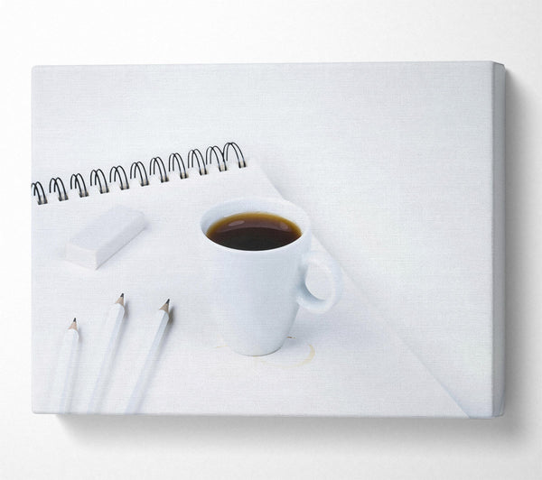  A Canvas Print of Brown Coffee Stain Canvas Print