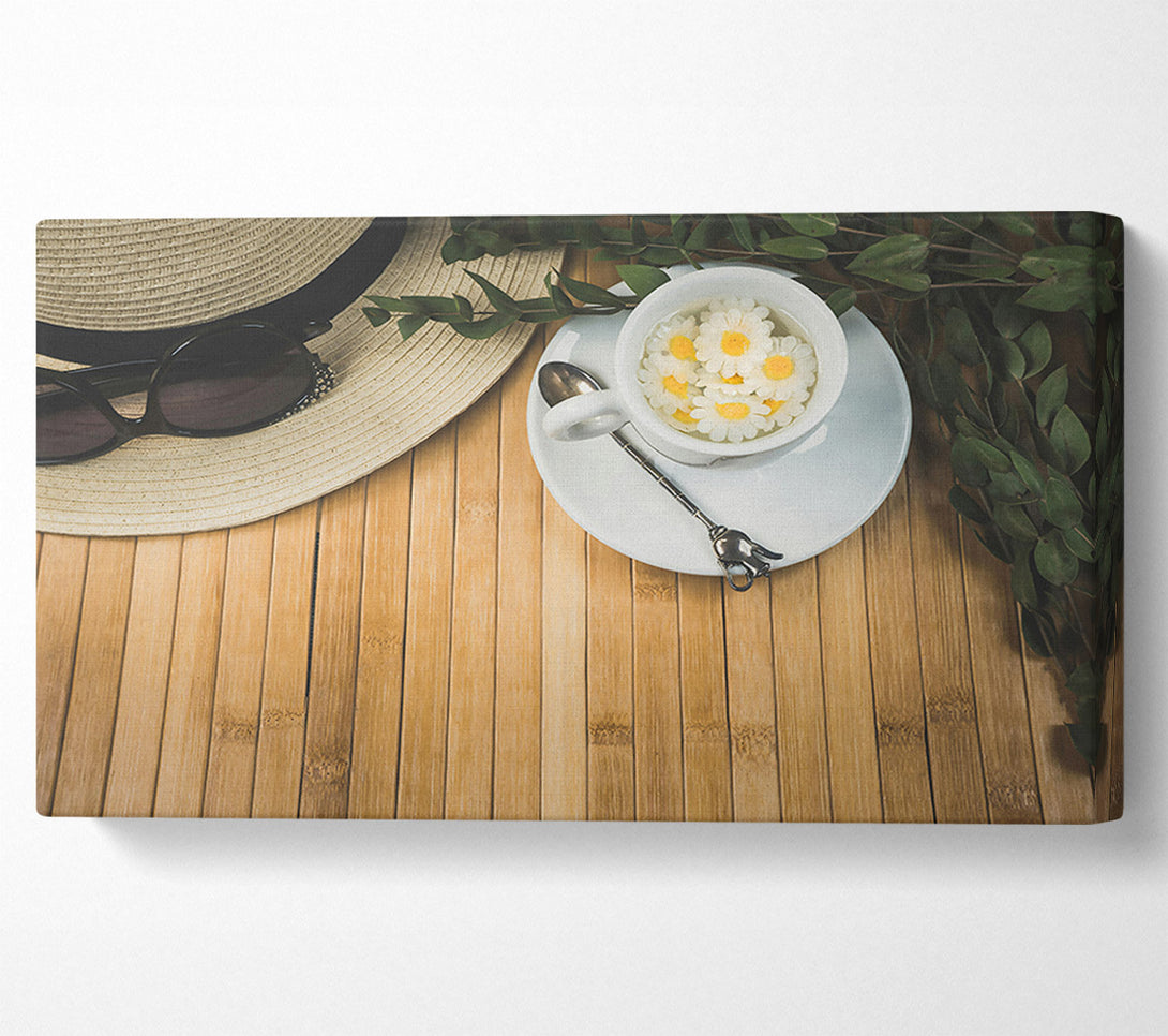  A Canvas Print of White Tea And Summer Sun Canvas Art