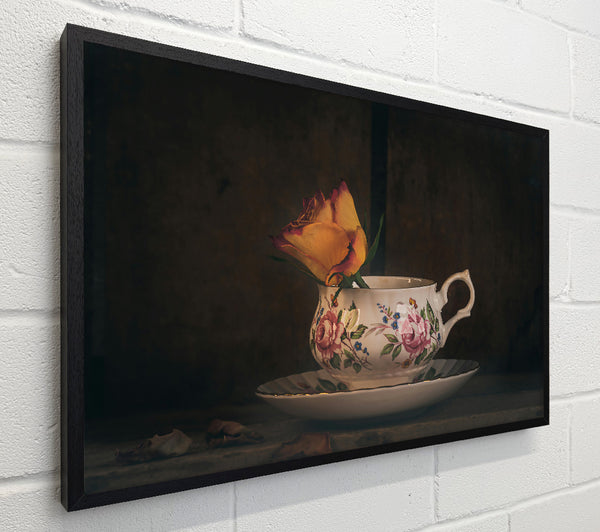 Golden Rose In Teacup