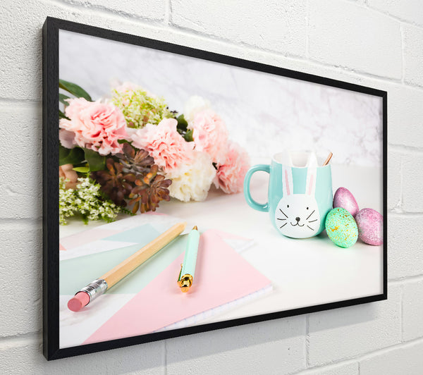 Mint Bunny Mug And Eggs