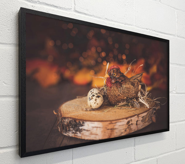 Warm Hen And Nest
