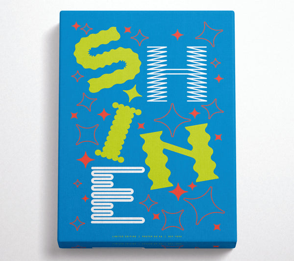 A Canvas Print of Shine Blue Canvas Print